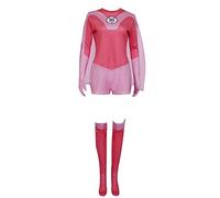Xinchangda Costume da Cosplay di Atom Eve, tuta da Omni-Man, Costume di Mark Grayson, Bodysuit da Supereroe, Set Completo per Outfit da Festa di Halloween, M