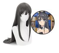 Xinchangda Costume per cosplay Mai da donna, uniforme scolastica, giacca marrone, gonna uniforme JK, set completo con cravatta rossa, cosplay anime, Halloween, Natale, carnevale, feste, giochi di