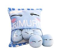 Xinchangda Cuscino in peluche a tema anime Rimuru Tempest, con scritta in lingua inglese "That Time I Got Reincarnated As a Slime", decorazione per la casa, regalo per i fan