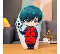 Xinchangda Cuscino in peluche Blue Lock, a forma di anime, Rin Itoshi, morbido e carino, con stampa di personaggi, imbottito, regalo di compleanno per ragazze e ragazzi