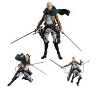 Xinchangda Erwin Smith Figure Super Action Statue Anime Levi, Action Figure Movable Joints Battle Figurine Modello con Accessori Decorazione da Collezione 15 cm
