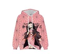 Xinchangda Felpa con cappuccio a maniche lunghe con motivo anime Kamado Nezuko, Rengoku Kyoujurou/Kochou Shinobu, Kamado Nezuko, XXS