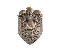 Xinchangda FNAF Badge FNAF Pin Fazbear Entertainment 2,5 pollici di sicurezza Badge alto Pin in metallo