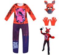 Xinchangda FNAF - Costume Cosplay, Fazbear Bonnie Bunny Chica Chicken Foxy Pirate Fazbear's Piazzaria per Bambini Halloween, 160, Tipo: 9