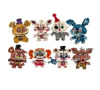 Xinchangda FNAF - Set di 6 figure da 5 notti al gioco di Freddy e Freddy luminose, rimovibili, per sorelle, orrore, con alleggerimento