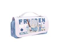 Xinchangda Frieren - Astuccio portapenne grande capacità, doppia cerniera, astuccio per matite Frieren Anime per ragazzi e ragazze, organizer per cancelleria, Blu, 21*10*7cm, Set di zaini per la