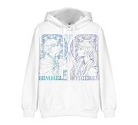 Xinchangda Frieren: Beyond Journey's End Anime Felpa con cappuccio Frieren Stark Himmel Felce Felpa casual a maniche lunghe con stampa 3D Pullover, Tipo 3., S