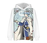 Xinchangda Frieren: Beyond Journey's End Anime Felpa con cappuccio Frieren Stark Himmel Felce Felpa casual a maniche lunghe con stampa 3D Pullover, Tipo 2., S