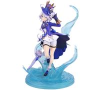 Xinchangda Furina Figurine Gioco Furina Figura Flusso d'acqua piattaforma Stile PVC Modello Action Figure Sculture Collezionismo Desktop Decorazioni 24 cm