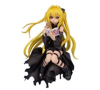 Xinchangda Golden Darkness Figura Statua Konjiki no Yami Action Figure Anime Kotegawa Yui Figura Modello 20CM PVC Abito Nero Posizione Seduta Scultura da Collezione Decorazione Desktop Regalo