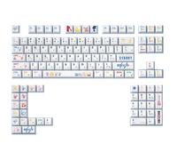 Xinchangda Goto Hitori Anime Keycaps Quattro lati Trasparente Keycap Goto Hitori Asse Magnetico Tastiera Meccanica Keycap Adatto per Cross Axis Body