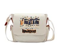 Xinchangda Haikyuu!! Borsa a tracolla anime in tessuto Oxford, borsa a tracolla con design Haikyuu, grande capacità, borsa a tracolla anime, Tipo 17, 26*13*33cm