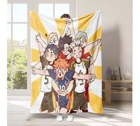 Xinchangda Haikyuu Coperta in micropile super morbida, motivo anime, Hinata Shoyo/Tobio Kageyama/Kozume Kenma