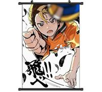 Xinchangda Haikyuu Scrolls poster striscioni anime Hinata Shoyo Tobio Kageyama Tsukishima Kei poster appeso immagine da parete decorazione per la casa 60 x 40 cm