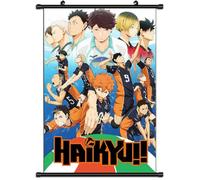 Xinchangda Haikyuu Scrolls poster striscioni anime Hinata Shoyo Tobio Kageyama Tsukishima Kei poster appeso immagine da parete decorazione per la casa 60 x 40 cm