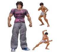 Xinchangda Hanma Baki Figura Multi Joint Action Statue Mobili Cambiamento Accessori Modello, 18 CM Hanma Yujiro Figura Modello Anime Battle Damage Style Regali da Collezione