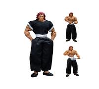 Xinchangda Hanma Yujiro Figura Multi Joint Action Statue Mobili Cambiamento Accessori Modello, 19 CM Hanma Baki Figura Modello Anime Battle Damage Style Regali da Collezione