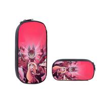Xinchangda Hazbin Hotel Astuccio portapenne Alastor Anime Vaggie/Angel Dust/Charlie Morningstar grande capacità portapenne borsa per studenti anime cancelleria, Tipo 1., 21.5*5.5*10CM, moderno