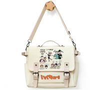 Xinchangda Hinata Shoyo Anime Canvas Bag Kuroo Tetsurou Satchel Borsa a tracolla Grande capacità tela zaino da viaggio zaino a tracolla, Cachi 2., 30 * 25CM
