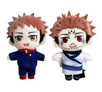 Xinchangda Itadori Yuji Figura Cuscino Anime Ryomen Sukuna/Fushiguro Megumi Morbido Cuscino Carino Farcito Anime Periferico Da Collezione 20 CM