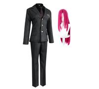 Xinchangda JJBA Aceto Doppio Cosplay Costume Anime Uniforme Abiti per Uomo | Diavolo - Set completo per cosplay e travestimento da capo, a righe, per giochi di ruolo, Halloween, carnevale, feste