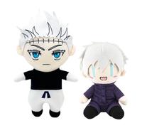 Xinchangda JJK Gojo Satoru - Cuscino in peluche a forma di anime, in cotone e polipropilene, con imbottitura morbida, per casa, divano, biancheria da letto, idea regalo