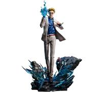 Xinchangda JJK Nanami Kento Figura Anime con Base e Fiamme Blu Effetto Speciale Statua 28 cm Nanami Kento Figurine PVC Modello Collezione Decorazione Regalo