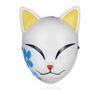 Xinchangda Kamado Tanjiro Anime Maschera Sabito/Makomo Full Face Maschera Anime Cosplay Copricapo Accessori per Halloween Party