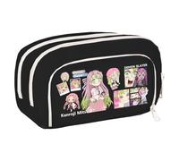 Xinchangda Kamado Tanjiro Astuccio Anime Kochou Shinobu/Tomioka Giyuu Astuccio Grande Capacità Anime Penna Borsa Cancelleria Forniture Scuola, Nero Tipo 4, 21*5*12CM, Astuccio