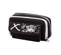 Xinchangda Kira Yoshikage Astuccio Anime Cujoh Jolyne/Star Platinum, grande capacità, astuccio per penne e articoli per la scuola, Nero 1, 21*5.5*11CM, Astuccio