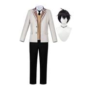 Xinchangda Kuze Masachika - Costume per cosplay di anime, uniformi scolastiche, set completo con parrucca, Halloween, Natale, giochi di ruolo, da uomo