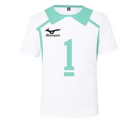 Xinchangda Maglietta a maniche corte Haikyuu, maglietta a maniche corte Haikyuu del liceo di Aoba Johsai, maglietta a maniche corte per cosplay anime, Liceo Aoba Johsai 1, S