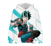 Xinchangda MHA - Felpa con cappuccio, motivo anime Bakugo Katsuki/Midoriya Izuku/All-Might 3D, con cappuccio, con cappuccio MHA anime, Tipo 1, M