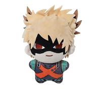 Xinchangda MHA Peluche Figura MHA Bakugou Katsuki Peluche Portachiavi 10CM Morbido PP Cotone Figurine Pendente Carino Zaino Ornamento Decorazione di Natale