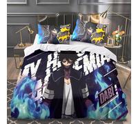 Xinchangda MHA - Set di biancheria da letto, 3 pezzi, motivo: Bakugo Katsuki/Todoroki Shouto per letto singolo, matrimoniale, king size, 2 federe e 1 copripiumino