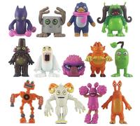 Xinchangda My Singing Monsters - Set di 13 personaggi dei cartoni animati, 4,5-9 cm, in PVC, statuetta decorativa per torte, decorazione da scrivania, regalo per i fan