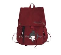 Xinchangda Nakahara Chuuya Zaino Anime Dazai Osamu Zaini Scuola Nakajima Atsushi Cartone Animato Anime Studenti Borsa Scuola, Rosso 02., 28*15*38cm