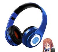 Xinchangda Nakano Miku - Cuffie Bluetooth wireless The Quintessential Quintuplets Cosplay Nakano Miku, cuffie over-ear con microfono integrato per telefoni e laptop, tipo a, 1