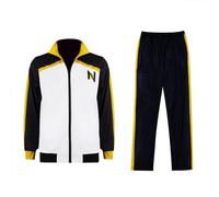 Xinchangda Natsuki Subaru Tute da ginnastica, Tuta sportiva da uomo a maniche lunghe con zip completa per jogging e corsa, 2 pezzi, abbigliamento sportivo casual con cappuccio, Vestito, XXL