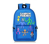 Xinchangda Rainbow Friends Zaino ciano Anime Cartoon Game Looky3D Print School Backpack Studenti Zaino leggero per laptop per ragazzi ragazze