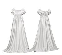 Xinchangda Regency - Abito da donna, stile medievale, vintage, vittoriano, a vita alta, elegante, da ballo