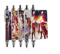 Xinchangda Set di 5 penne a tema anime Tian Guan Ci Fu Hua Cheng/Xie Lian penne gel nere forniture scolastiche penne da scrittura per ufficio scuola cancelleria regalo anime