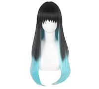 Xinchangda Tokitou Muichirou Cosplay Outfits Black Kimono Costume Anime Halloween Carnevale Party Costume Stage Performance Uniforme, Parrucca, Taglia unica
