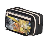Xinchangda Tomioka - Astuccio per matite Giyuu, motivo anime Kamado Tanjiro, grande capacità, impermeabile, con chiusura a fibbia magnetica, per studenti e adolescenti, Nero Tipo 5, 21 x 13 x 8CM, Set