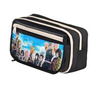 Xinchangda Tomioka - Astuccio per matite Giyuu, motivo anime Kamado Tanjiro, grande capacità, impermeabile, con chiusura a fibbia magnetica, per studenti e adolescenti, Nero Tipo 9, 21 x 13 x 8CM, Set
