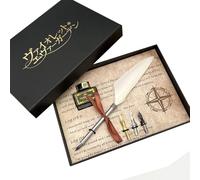 Xinchangda Violet Evergarden - Penna stilografica vintage a forma di piuma, pennino di ricambio, set di cancelleria, regalo personalizzato per i fan degli anime