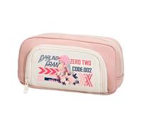 Xinchangda Zero Two Astuccio Anime Ichigo/02 Scatola di Matita Grande Capacità Anime Penna Sacchetto di Cancelleria Borsa Forniture per la Scuola, Rosa 5., 20*5*10CM, Astuccio