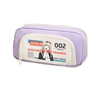 Xinchangda Zero Two Astuccio Anime Ichigo/02 Scatola di Matita Grande Capacità Anime Penna Sacchetto di Cancelleria Borsa Forniture per la Scuola, viola 2, 20*5*10CM, Astuccio