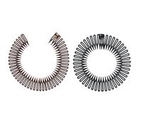 XINCHENG 2 pettini elastici per capelli, in plastica flessibile, a zig-zag, per donne e ragazze