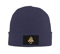 xinchenxin Berretto in maglia con logo della Legione straniera francese, cappello caldo per uomo e donna, blu navy, Taglia unica